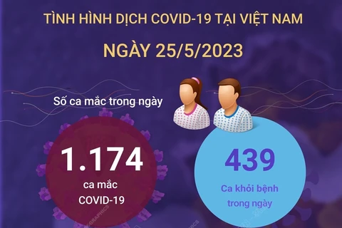 Cập nhật tình hình dịch COVID-19 tại Việt Nam ngày 25/5.