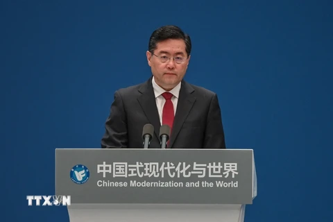 Bộ trưởng Ngoại giao Trung Quốc Tần Cương. (Ảnh: AFP/TTXVN)
