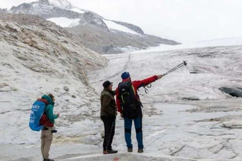 Sông băng Adamello - khối băng lớn nhất di chuyển chậm trên dãy núi Alps thuộc Italy. (Nguồn: Press Italy 24)