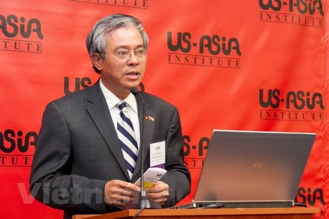 Đại sứ Phạm Quang Vinh, nguyên Thứ trưởng Bộ Ngoại giao, nguyên Đại sứ Việt Nam tại Hoa Kỳ. (Ảnh: Đoàn Hùng/Vietnam+)