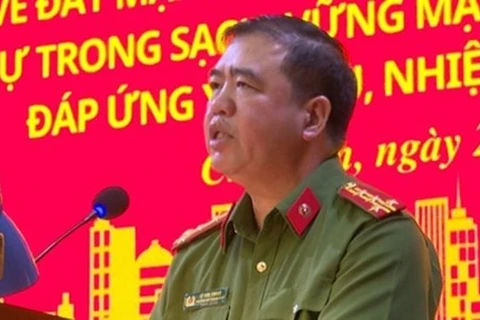 Nguyên Trưởng Công an thành phố Chí Linh Lê Văn Thoan. (Ảnh: Công an tỉnh Hải Dương)