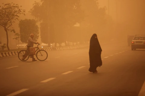 Bão cát xảy ra khá thường xuyên ở Iran nói riêng và Trung Đông nói chung. (Nguồn: Getty)