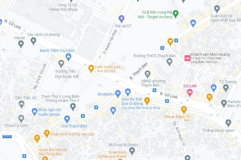 Nút giao Cổ Linh-Thạch Bàn. (Nguồn: Google Maps)