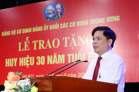 Ủy viên Trung ương Đảng, Bí thư Đảng ủy Khối các Cơ quan Trung ương Nguyễn Văn Thể. (Nguồn: TTXVN)