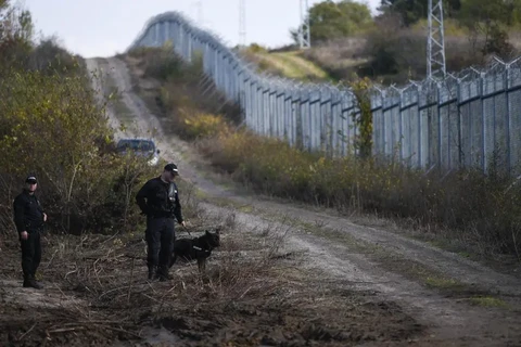 Lực lượng an ninh Bulgaria tại biên giới Bulgaria-Thổ Nhĩ Kỳ. (Nguồn: Getty Images)
