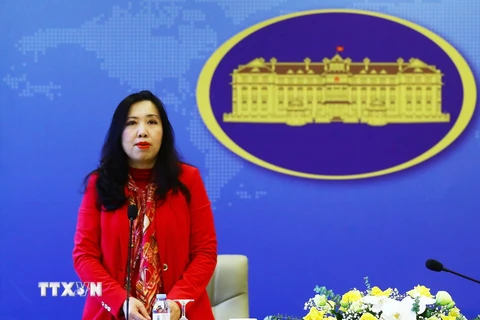 Thứ trưởng Bộ Ngoại giao Lê Thị Thu Hằng. (Ảnh: Lâm Khánh/TTXVN)