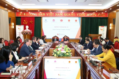 Quang cảnh Cuộc họp Ban Chỉ đạo Dự án Trung tâm Việt-Úc lần thứ 3. (Ảnh: Văn Điệp/TTXVN)