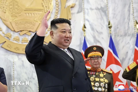 Nhà lãnh đạo Triều Tiên Kim Jong-un. (Ảnh: THX/TTXVN)