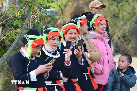 Phụ nữ dân tộc Dao ở Hà Giang. (Nguồn: TTXVN)