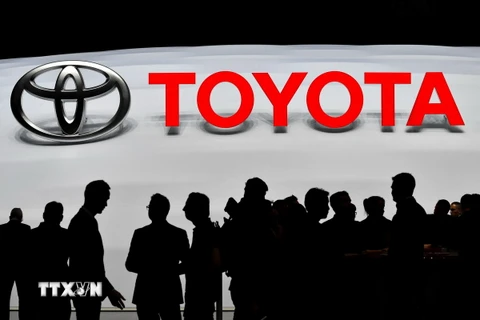 Biểu tượng Toyota Motor. (Ảnh: AFP/TTXVN)