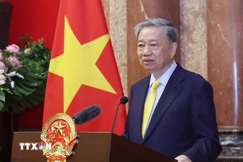 Đại tướng Tô Lâm, Ủy viên Bộ Chính trị, Chủ tịch nước. (Ảnh: Thống Nhất/TTXVN)