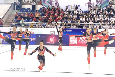 Thi Aerobic Dance. (Ảnh minh họa: Tường Quân/TTXVN)