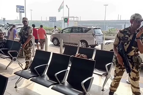 Nhân viên an ninh tại một sân bay ở Ấn Độ. (Nguồn: PTI)