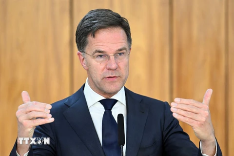 Thủ tướng sắp mãn nhiệm của Hà Lan Mark Rutte. (Nguồn: AFP/TTXVN)