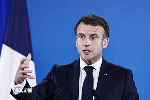 Tổng thống Pháp Emmanuel Macron. (Ảnh: AFP/TTXVN)