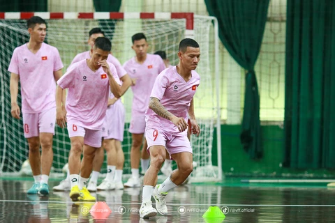 Đội tuyển futsal Việt Nam tập trung chuẩn bị cho Giải vô địch futsal Đông Nam Á 2024. (Nguồn: VFF)