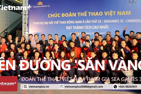 [Video] Đoàn Thể thao Việt Nam xuất quân 'săn Vàng' tại SEA Games 32 