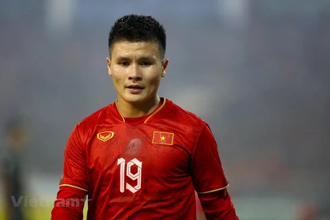 Huấn luyện viên Flavio cho biết tiền vệ Quang Hải sẽ có nhiều đóng góp cho lối chơi chung của Công an Hà Nội nếu gia nhập đội bóng này. (Ảnh: PV/Vietnam+)