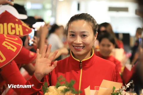 Đội tuyển Nữ Việt Nam rạng ngời trong ngày về nước sau World Cup 2023