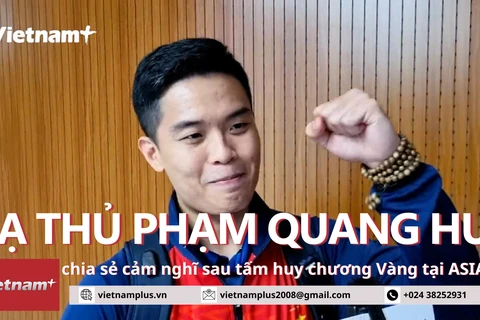 Xạ thủ Phạm Quang Huy bổ sung HCV vào bảng thành tích của gia đình