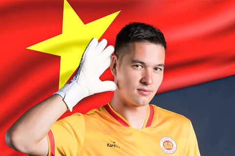 Sau khi có quốc tịch Việt Nam, thủ môn Nguyễn Filip đã đủ điều kiện thi đấu cho Đội tuyển Việt Nam tại Asian Cup 2023. (Ảnh: VFF)