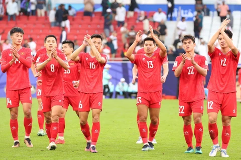 Một chiến thắng trước đối thủ cùng khu vực là Indonesia sẽ giúp Đội tuyển Việt Nam mở ra cơ hội đi tiếp tại Vòng Chung kết Asian Cup 2023. (Ảnh: Hoàng Linh/TTXVN)
