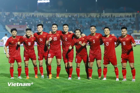 Những trụ cột 'quen mặt' với người hâm mộ đều góp mặt trong đợt tập trung lần này của Đội tuyển Việt Nam. (Ảnh: Việt Anh/Vietnam+)