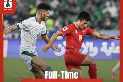 Tuyển Việt Nam nhận thất bại 1-3 trước Iraq ở lượt trận cuối vòng loại thứ hai World Cup 2026. (Ảnh: VFF)