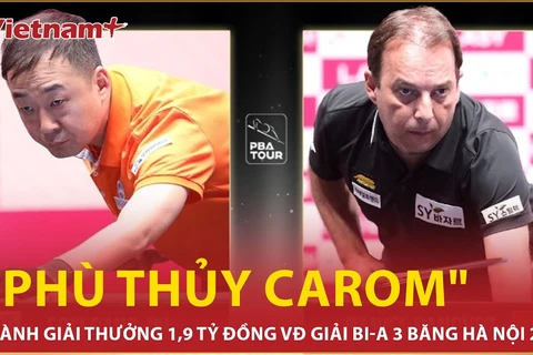 "Phù thủy Carom" ôm trọn tiền thưởng 1,9 tỷ đồng Giải bi-a 3 băng Hà Nội 2024