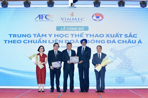 Trung tâm Chấn thương chỉnh hình và Y học thể thao được công nhận là Trung tâm y học thể thao xuất sắc (Sport Medicine Center of Excellence) theo chuẩn của AFC. (Ảnh: VFF)