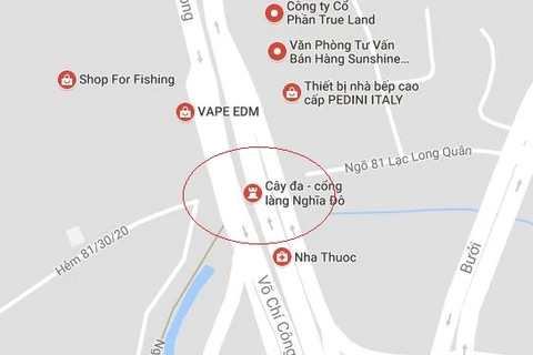 Vị trí xảy ra vụ việc (Ảnh: Google Map) 