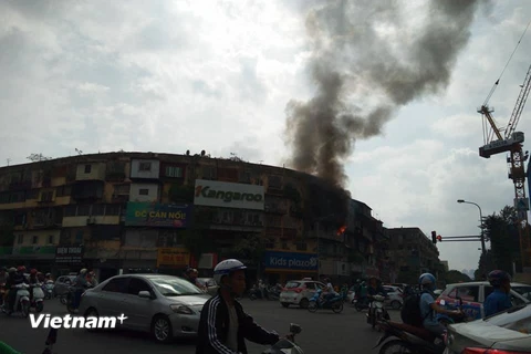 Hiện trường vụ cháy (Ảnh: CTV Nguyễn Định) 