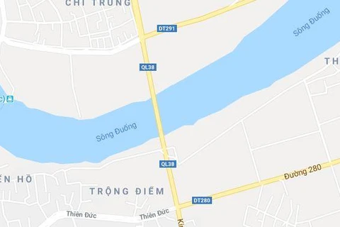 Cầu Hồ, nơi nữ sinh lớp 12 nhảy cầu tự tử (Ảnh: Google Maps) 