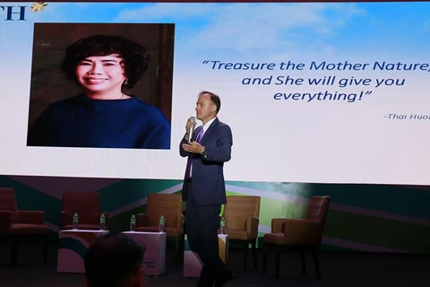 Triết lý kinh doanh của bà Thái Hương đã nhận được sự tán thưởng của cộng đồng doanh nghiệp trong khu vực. (Ảnh: PV)