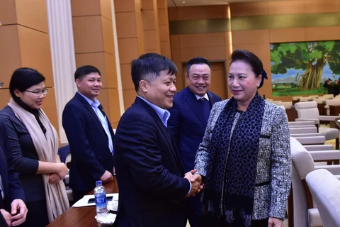 Chủ tịch Quốc hội Nguyễn Thị Kim Ngân biểu dương, đánh giá cao kết quả đã đạt được của PVN trong năm 2018. (Ảnh: PV)