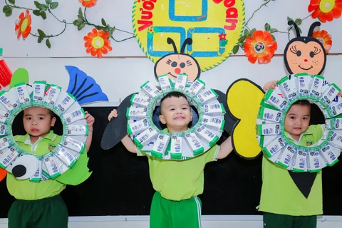 : Cho đến năm học 2018-2019, quy mô chương trình sữa học đường được mở rộng ra phạm vi toàn Thành phố Đà Nẵng. (Ảnh: CTV)