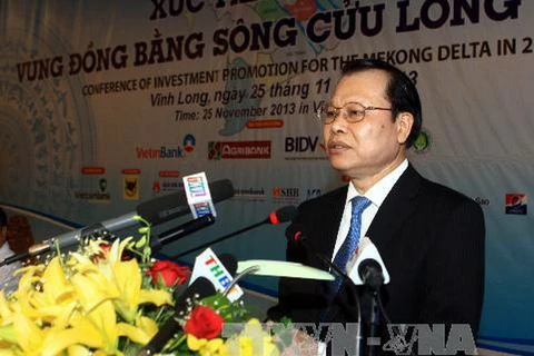 Phó Thủ tướng Vũ Văn Ninh phát biểu tại hội nghị. (Ảnh: Duy Khương/TTXVN)