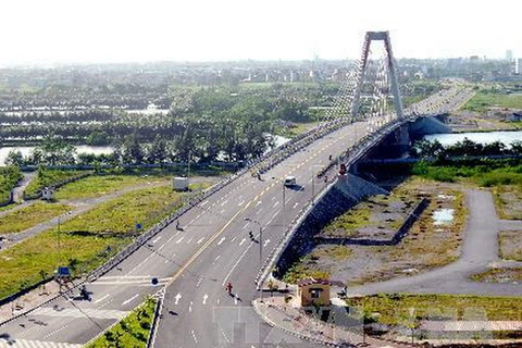 Cầu Rào 2, Hải Phòng được xây dựng từ vốn ODA của Phần Lan. (Ảnh: Quang Quyết/TTXVN)