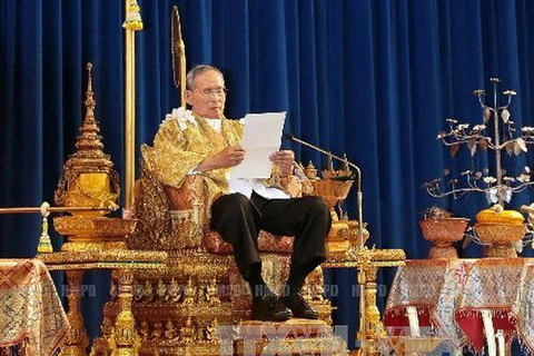Nhà Vua Thái Lan Bhumibol Adulyadej. (Ảnh: AFP/TTXVN)