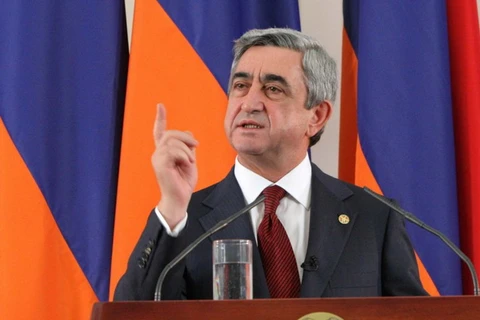Tổng thống Armenia Serzh Sarkisian. (Nguồn: asbarez.com)