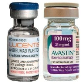 Loại thuốc nhỏ mắt Lucentis và Avastin. (Nguồn: lec.com.my)