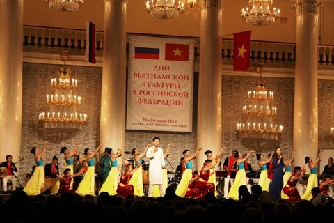 Đêm khai mạc "Những ngày Văn hóa Việt Nam tại Liên bang Nga." (Ảnh: TTXVN)