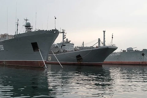 Tàu Nga bắn trúng mục tiêu phức tạp khi tập trận tại Biển Đen