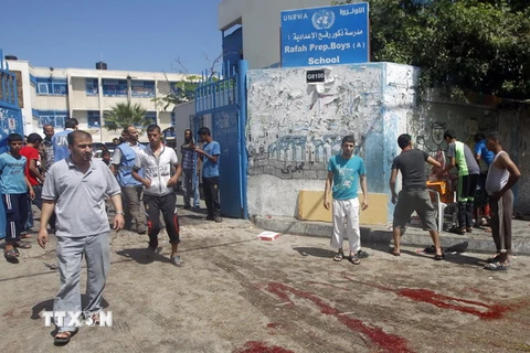 Israel lại oanh tạc trường học của Liên hợp quốc ở Gaza, 10 người chết