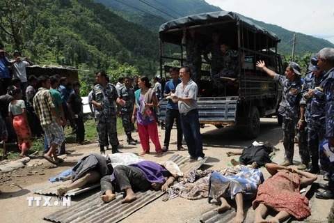 Số người thiệt mạng do lở đất tại Nepal có thể lên tới 165