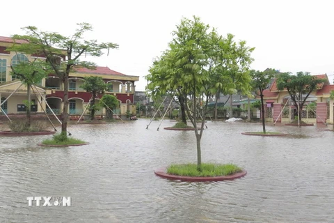 Mưa lớn do gió mùa, gây ngập cục bộ tại thành phố Hà Tĩnh