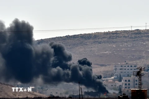 Syria: Liên quân không kích các mục tiêu phiến quân IS ở Kobane