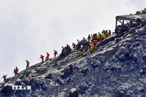 Gần 4.000 người Nhật dự diễn tập ứng phó núi lửa Phú Sĩ phun trào 