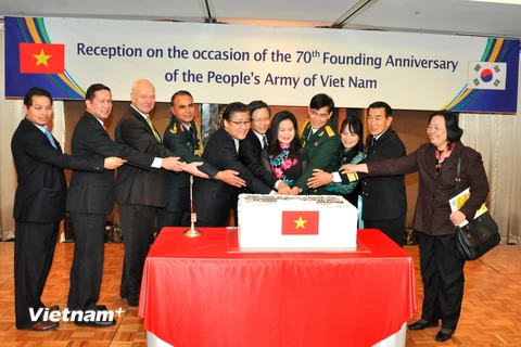 Kỷ niệm 70 năm thành lập Quân đội Nhân dân Việt Nam ở Hàn Quốc