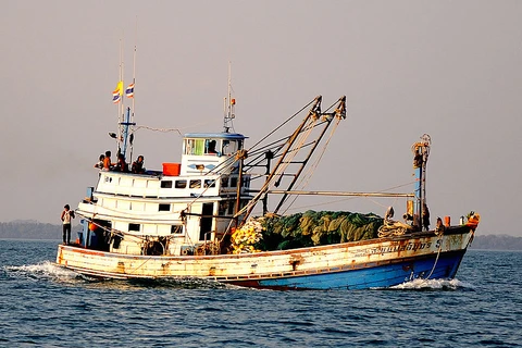 Indonesia bắt giữ, đánh đắm 2 tàu Thái Lan đánh cá bất hợp pháp